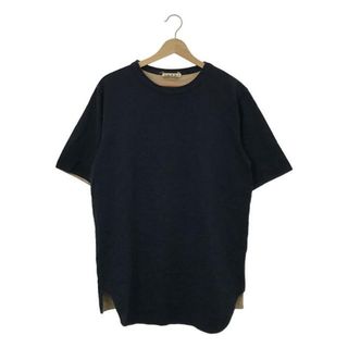 マルニ(Marni)のMARNI / マルニ | デザインヘム ロング Tシャツ | 48 | ネイビー | メンズ(Tシャツ/カットソー(半袖/袖なし))