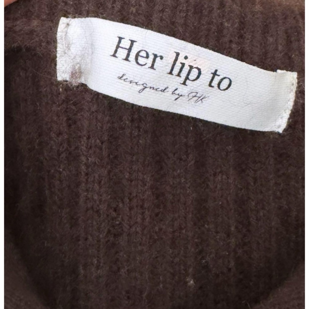 Her lip to Half Zip Knit Mini Dress一度のみ着用