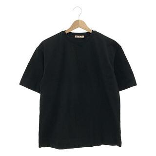 マルニ(Marni)のMARNI / マルニ | コットン クルーネックTシャツ | 36 | ブラック | レディース(Tシャツ(半袖/袖なし))