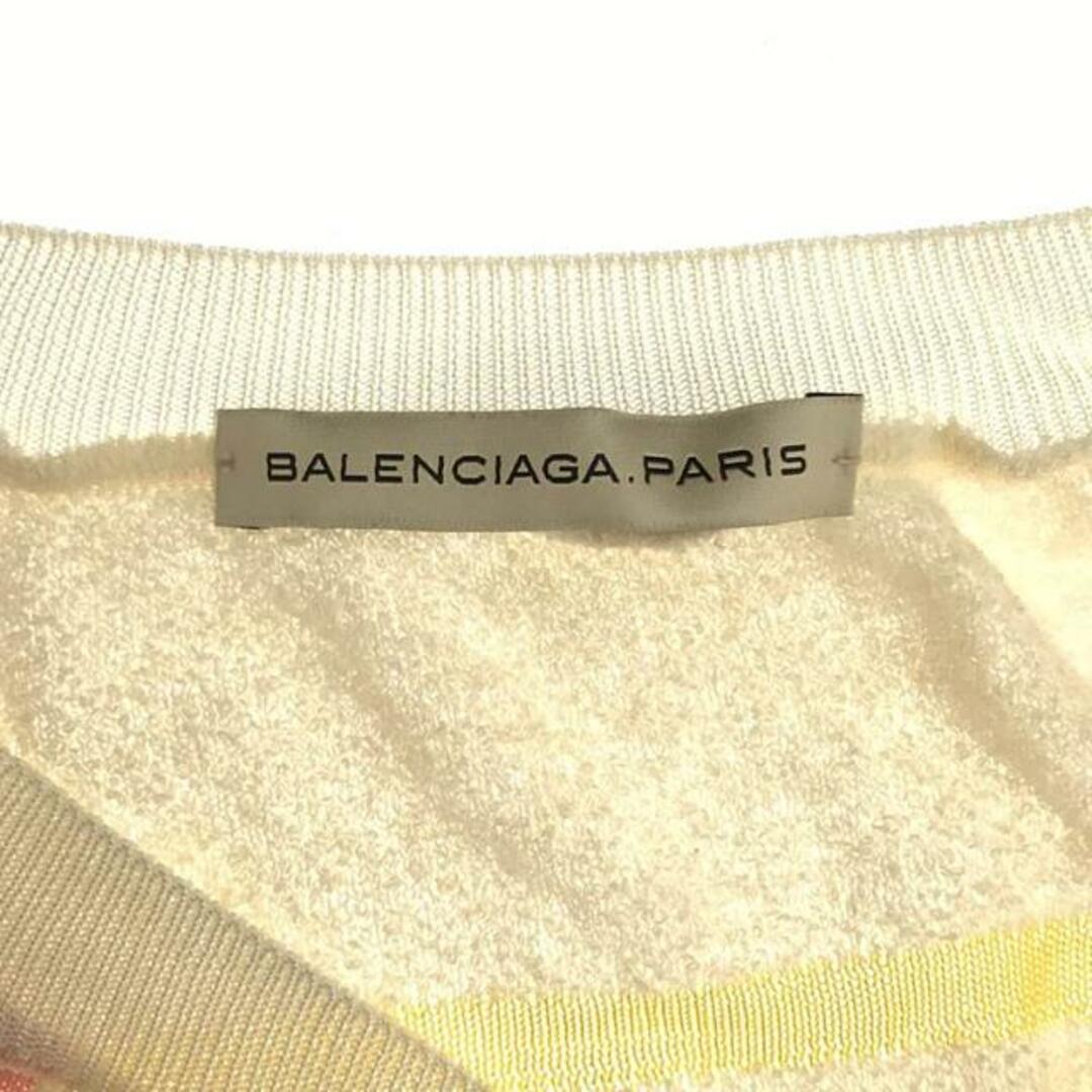 Balenciaga(バレンシアガ)のBALENCIAGA / バレンシアガ | コットン パイル ニット プルオーバー カットソー | 36 | アイボリー | レディース レディースのトップス(ニット/セーター)の商品写真