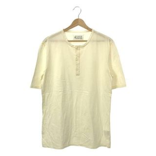 マルタンマルジェラ(Maison Martin Margiela)の【美品】  Maison Martin Margiela / メゾンマルタンマルジェラ | ここのえ ストレッチ ヘンリーネック Tシャツ カットソー | 50 | オフホワイト | メンズ(Tシャツ/カットソー(半袖/袖なし))