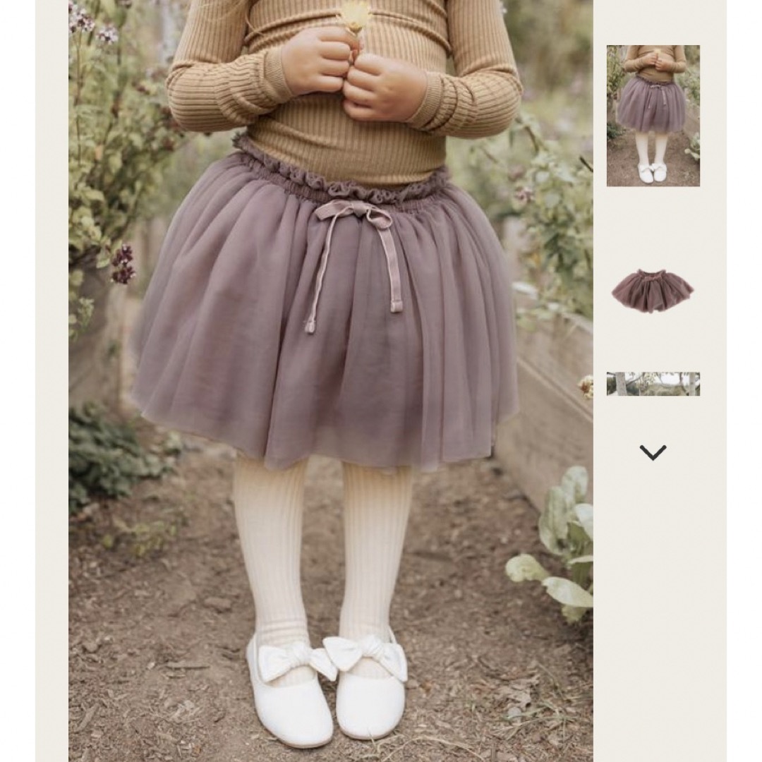 Caramel baby&child (キャラメルベビー&チャイルド)のjamie kay 3y volume skirt キッズ/ベビー/マタニティのキッズ服女の子用(90cm~)(スカート)の商品写真