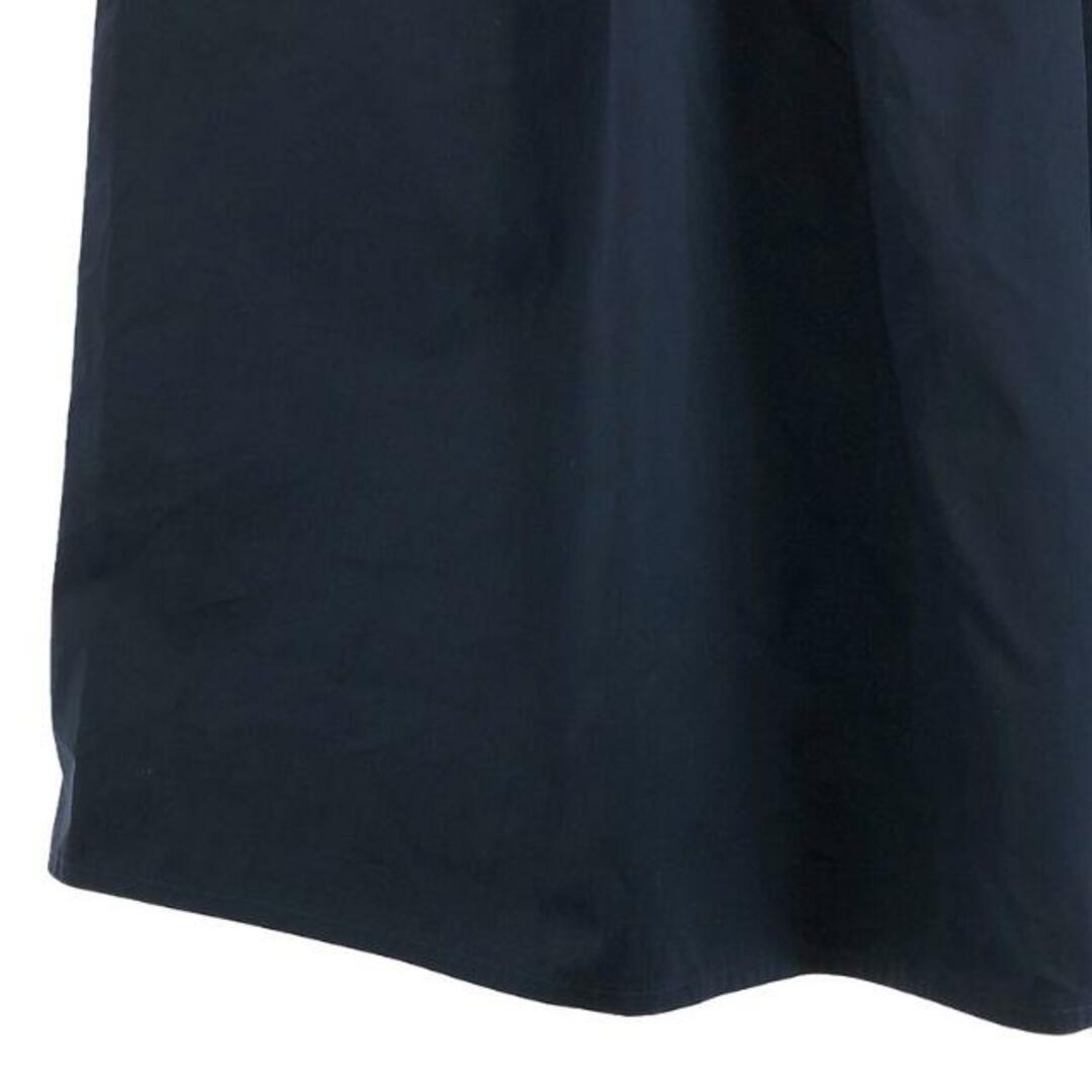 SOFIE D'HOORE(ソフィードール)のSOFIE D'HOORE / ソフィードール | コットン バックスリット プリーツ ワイド ロングスカート | 38 | ネイビー | レディース レディースのスカート(ロングスカート)の商品写真