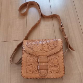 マウジー(moussy)のアンティーク　レザーショルダーバッグ(ショルダーバッグ)