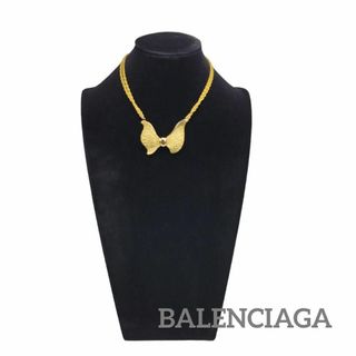 バレンシアガ(Balenciaga)の【美品】BALENCIAGA 2連 ネックレス リボン ヴィンテージ ゴールド(ネックレス)