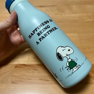 スターバックスコーヒー(Starbucks Coffee)のステンレスロゴボトル PEANUTS ブルー(タンブラー)