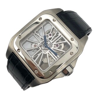 カルティエ(Cartier)の　カルティエ Cartier サントス100 スケルトンウォッチ XL W2020018 Pd950 メンズ 腕時計(その他)