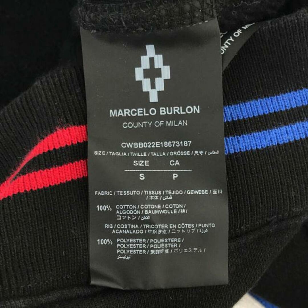 MARCELO BURLON(マルセロブロン)のMarcelo Burlon / マルセロバーロン | NBAコラボ ワッペン 刺しゅう プルオーバーパーカー | S | ブラック | メンズ メンズのトップス(スウェット)の商品写真