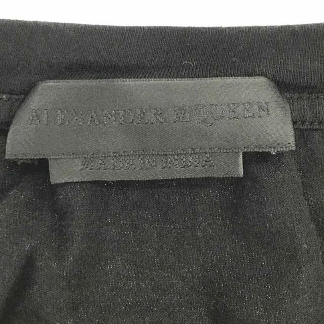 Alexander McQueen(アレキサンダーマックイーン)のALEXANDER MCQUEEN / アレキサンダーマックイーン | ドクロ スカル コットン クルーネック Tシャツ カットソー | L | ブラック | メンズ メンズのトップス(Tシャツ/カットソー(半袖/袖なし))の商品写真