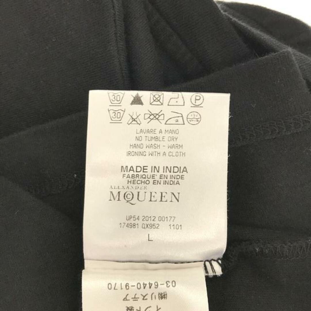 Alexander McQueen(アレキサンダーマックイーン)のALEXANDER MCQUEEN / アレキサンダーマックイーン | ドクロ スカル コットン クルーネック Tシャツ カットソー | L | ブラック | メンズ メンズのトップス(Tシャツ/カットソー(半袖/袖なし))の商品写真