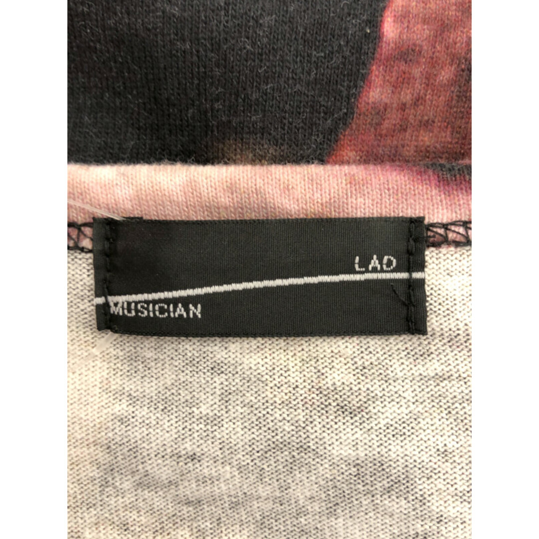 LAD MUSICIAN(ラッドミュージシャン)のLAD MUSICIAN ラッドミュージシャン 17SS フラワープリント スーパービッグTシャツ ブラック F 2217-720 メンズのトップス(Tシャツ/カットソー(半袖/袖なし))の商品写真