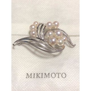 MIKIMOTO silver925 パールブローチ　真珠　冠婚葬祭