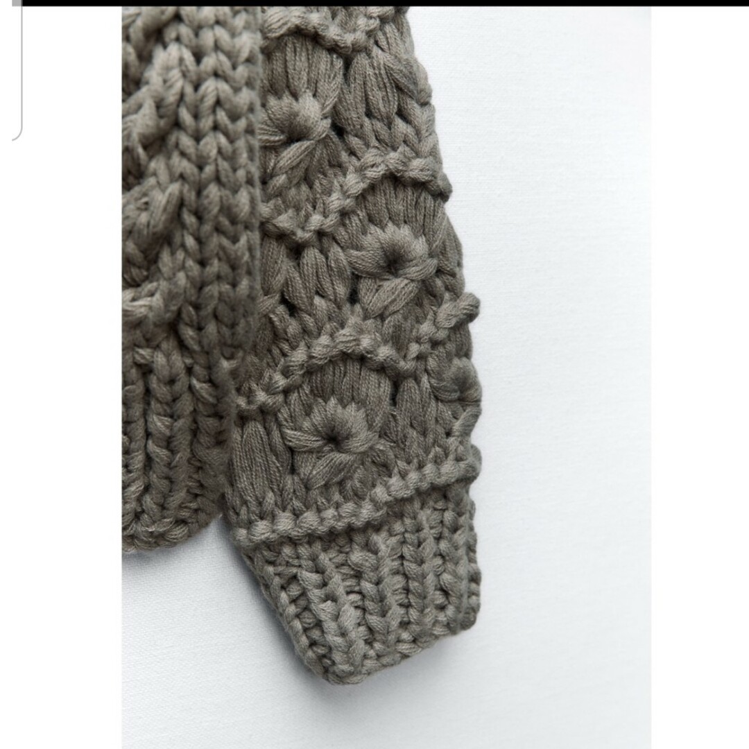 ZARA - ZARA テクスチャー ニットカーディガン 新品の通販 by ZARA - ZARA テクスチャー ニットカーディガン 新品の通販 by