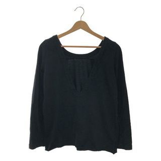 マルニ(Marni)のMARNI / マルニ | バックオープン ロングスリーブカットソー | 38 | ブラック | レディース(Tシャツ(長袖/七分))