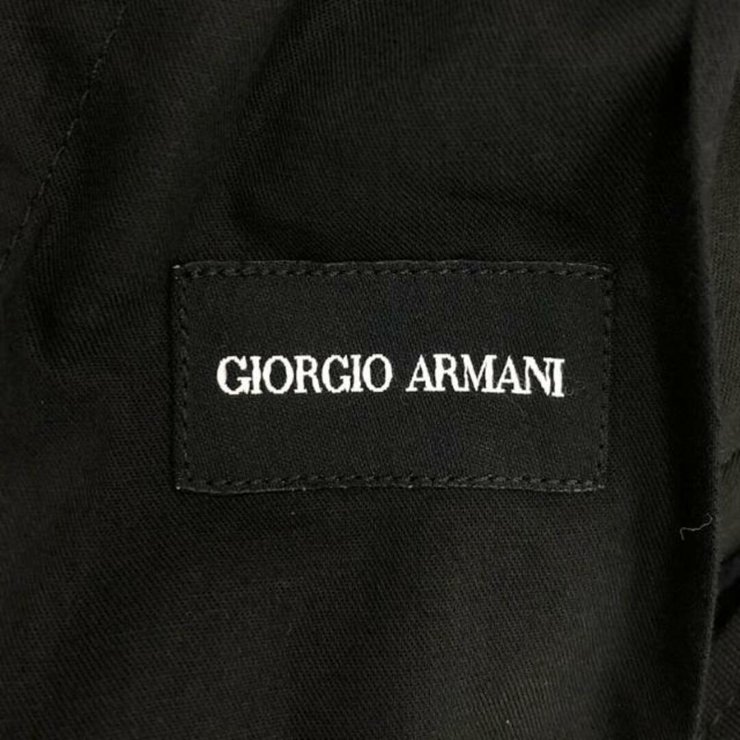 Giorgio Armani(ジョルジオアルマーニ)のGIORGIO ARMANI / ジョルジオアルマーニ | シアサッカー ベルテッドタック ショートパンツ | 48 | ネイビー | メンズ メンズのパンツ(その他)の商品写真