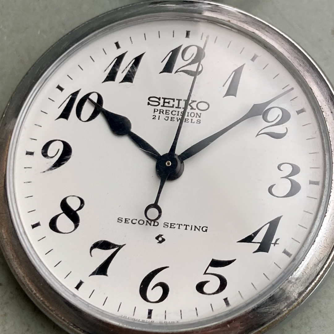 SEIKO(セイコー)の【動作品】セイコー SEIKO アンティーク 懐中時計 1976年 手巻き 鉄道 メンズの時計(その他)の商品写真