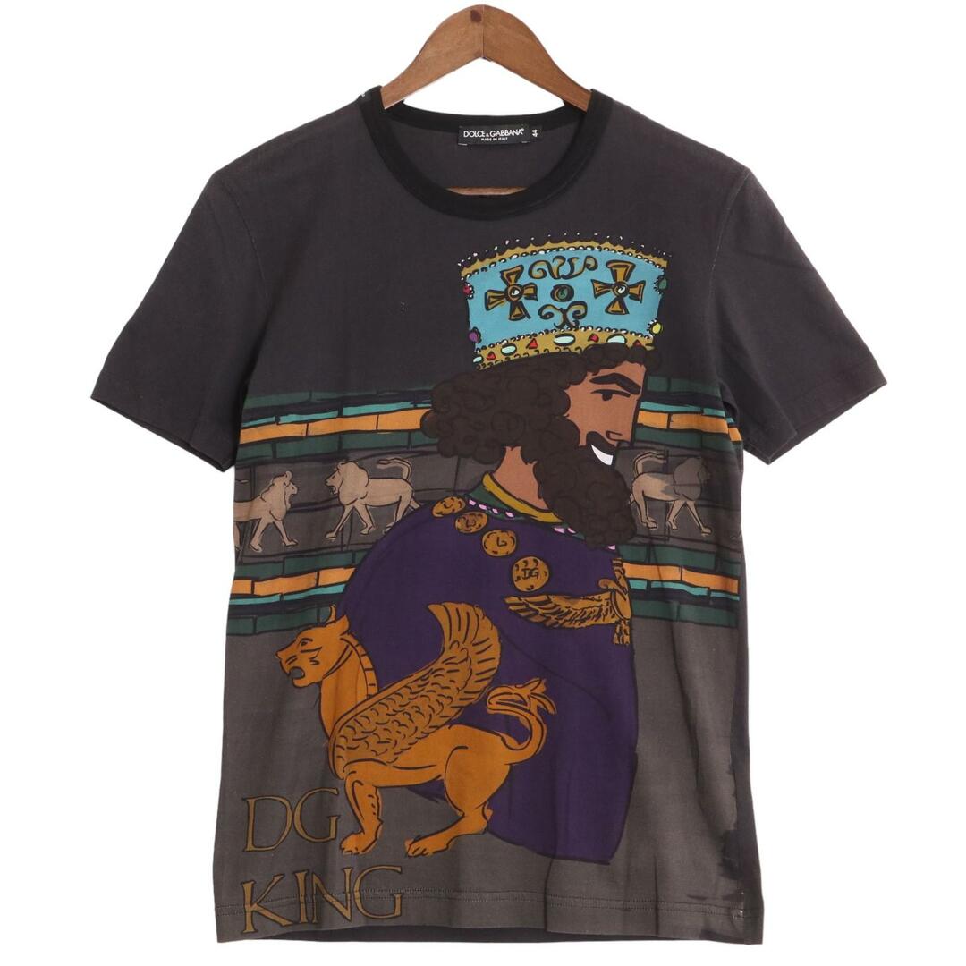 DOLCE&GABBANA(ドルチェアンドガッバーナ)のドルチェアンドガッバーナ G8HL0T DG KING 半袖Tシャツ 44 メンズのトップス(その他)の商品写真