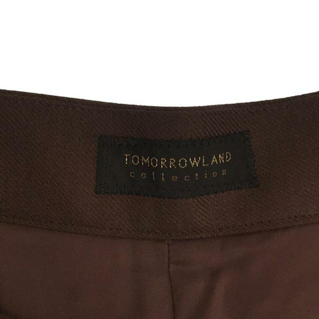 TOMORROWLAND(トゥモローランド)の【新品】  TOMORROWLAND / トゥモローランド | ドライツイル セミワイドクロップドパンツ | 34 | ブラウン | レディース レディースのパンツ(その他)の商品写真