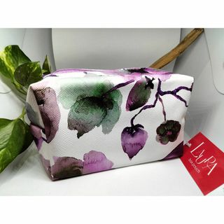 ラウラ(Laula)の【106】ポーチ　LAURA box pouch　パープル/紫(ポーチ)