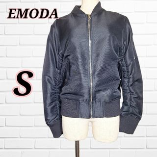 エモダ(EMODA)のEMODA エモダ　MA-1 ブルゾン　ジャケット　アウターブラック 黒(ブルゾン)