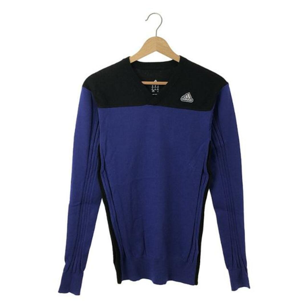 【美品】 kolor / カラー | × adidas / アディダス Sweater バイカラー ニット | XS | ブルー/ブラック | メンズ  | フリマアプリ ラクマ