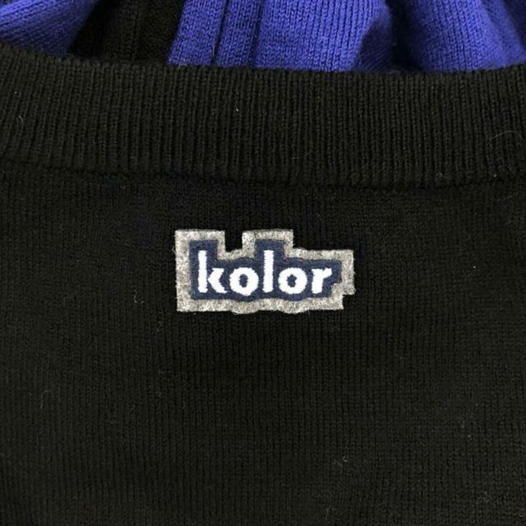 【美品】 kolor / カラー | × adidas / アディダス Sweater バイカラー ニット | XS | ブルー/ブラック | メンズ