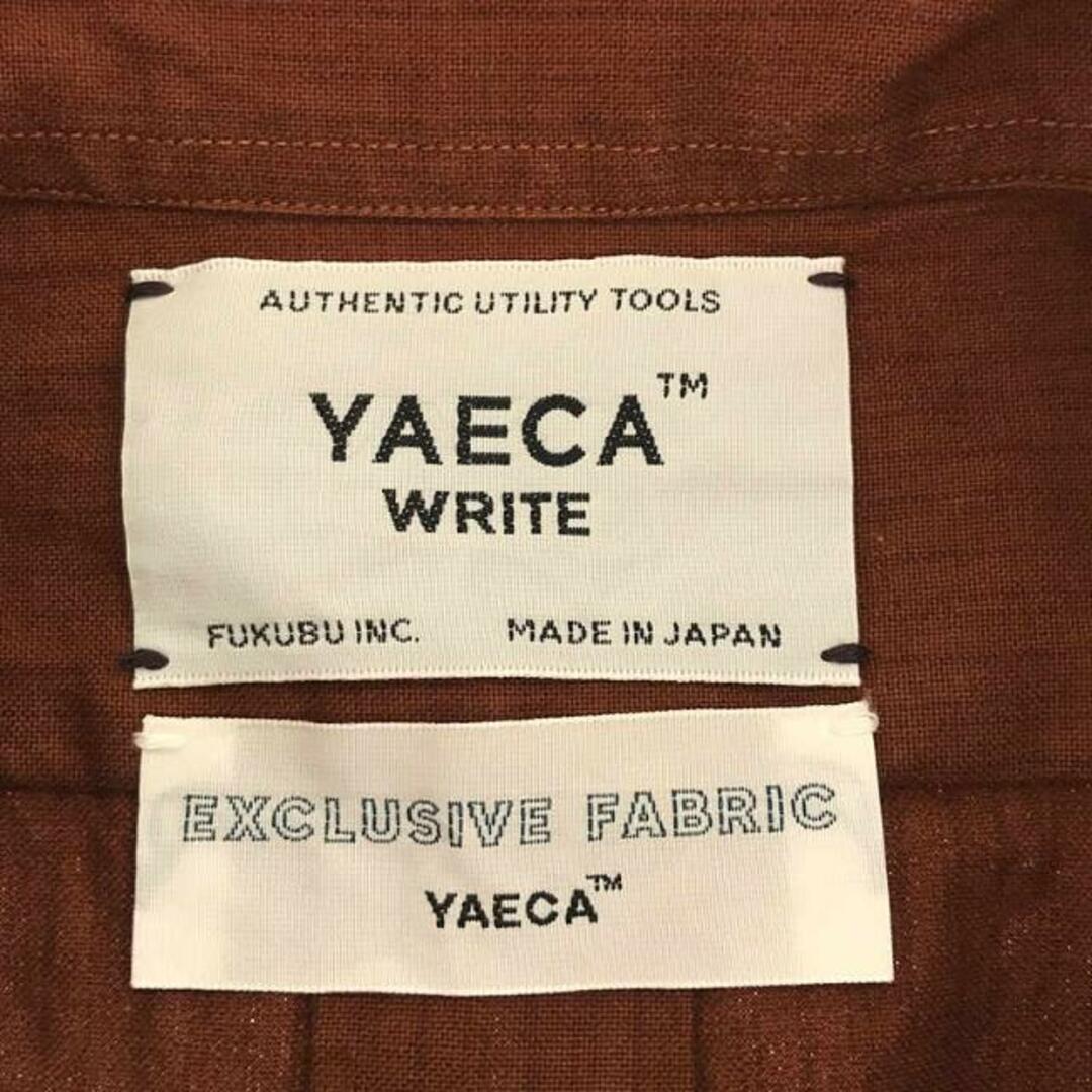 YAECA WRITE / ヤエカライト | コットン プルオーバーシャツ | S | ブラウン | メンズ メンズのトップス(Tシャツ/カットソー(七分/長袖))の商品写真