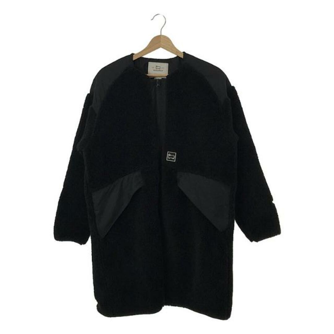 WOOLRICH(ウールリッチ)のWOOLRICH / ウールリッチ | TERRA PILE FLEECE LONG JACKET テラ パイルフリース ロングジャケット | XS | ブラック | レディース レディースのジャケット/アウター(その他)の商品写真