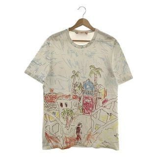 マルニ(Marni)のMARNI / マルニ | × Maria Magdalena Suarez イラストプリント Tシャツ | 48 | ホワイト | メンズ(Tシャツ/カットソー(半袖/袖なし))