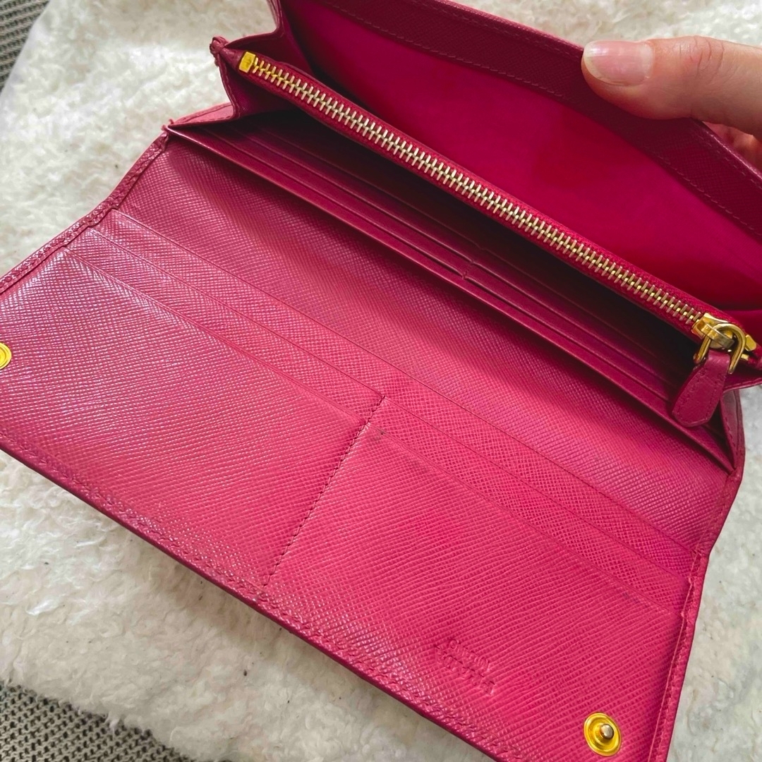 PRADA(プラダ)のプラダ　PRADA 長財布　ピンク レディースのファッション小物(財布)の商品写真