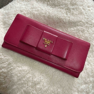 プラダ(PRADA)のプラダ　PRADA 長財布　ピンク(財布)