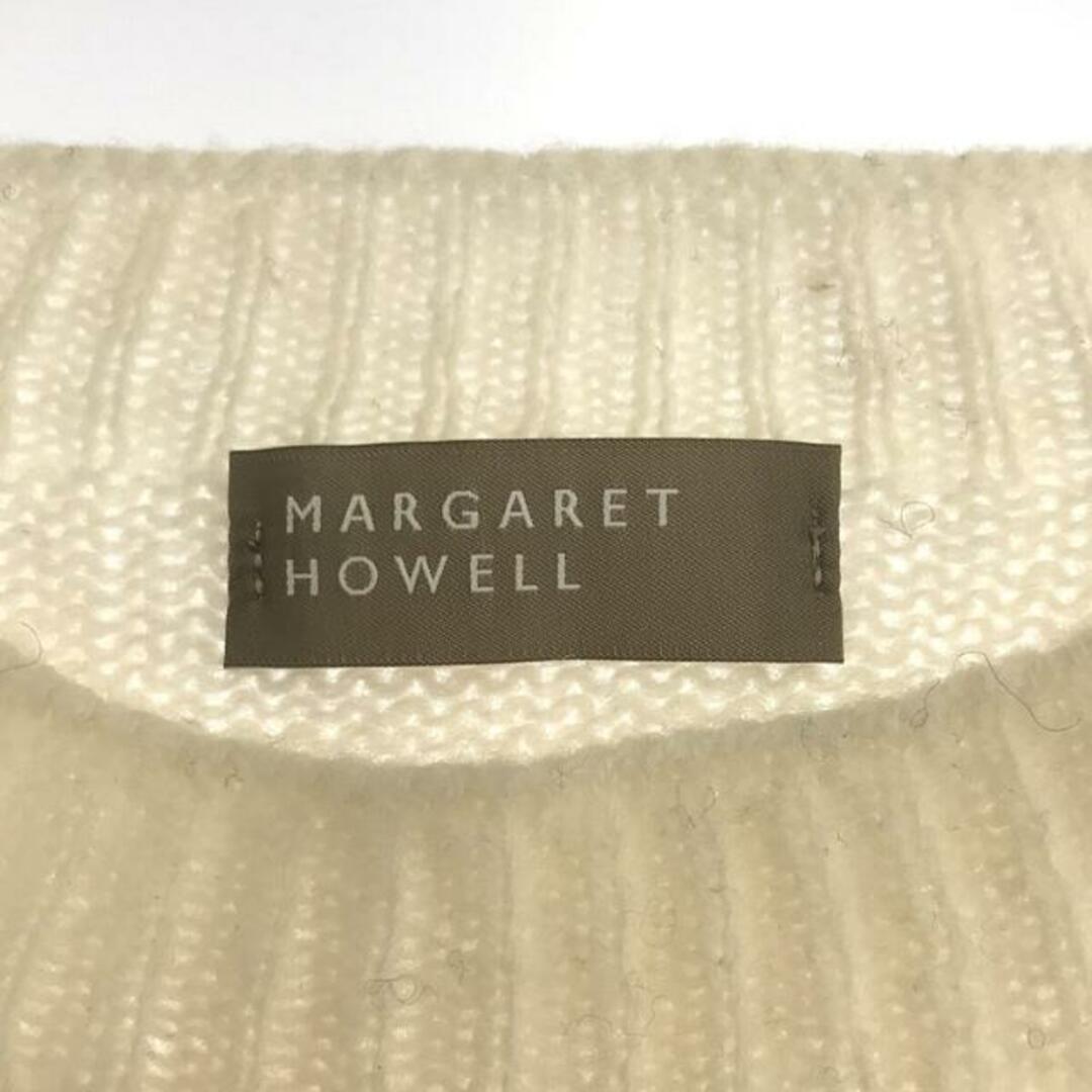 MARGARET HOWELL(マーガレットハウエル)のMARGARET HOWELL / マーガレットハウエル | スコットランド製 ウール フェアアイル柄 ニットセーター | 2 | ホワイト | レディース レディースのトップス(ニット/セーター)の商品写真