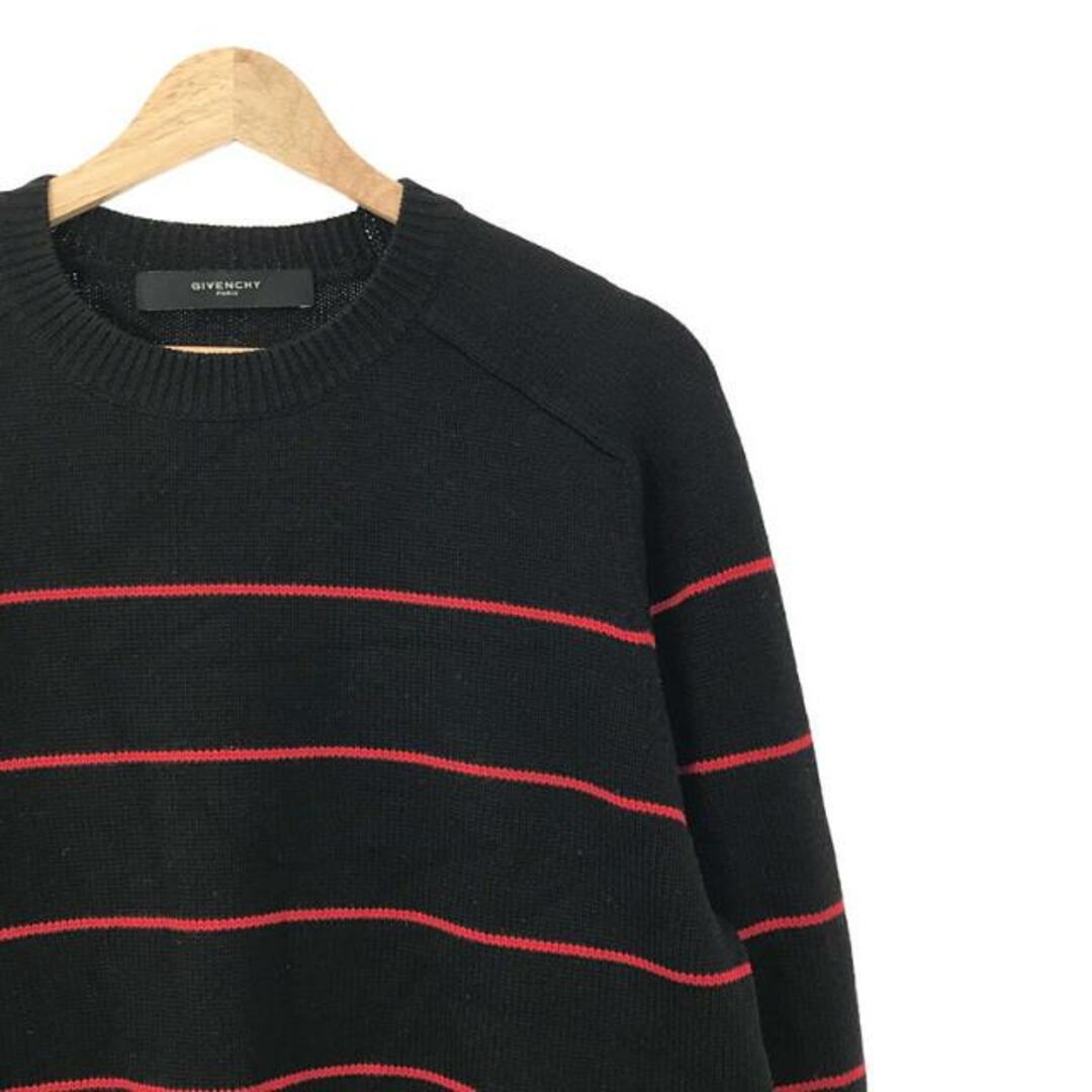 GIVENCHY / ジバンシィ | ウール ボーダー クルーネック ニット GIVENCHY / ジバンシィ | ウール ボーダー クルーネック ニット