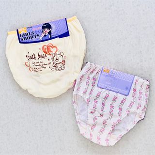 160女の子ショーツ 女児パンツ 下着 インナー    肌着　新品　4枚セット(下着)