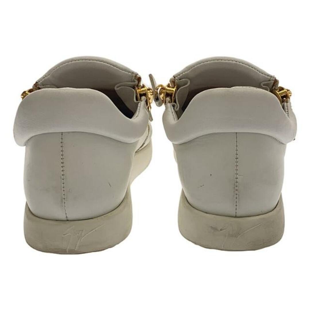 GIUZEPPE ZANOTTI(ジュゼッペザノッティ)のGiuseppe Zanotti / ジュゼッペザノッティ | サイドジップ スリッポン スニーカー | 40 | ホワイト/ゴールド | メンズ メンズの靴/シューズ(スニーカー)の商品写真