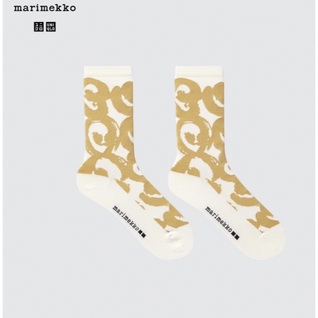 marimekko(マリメッコ)のユニクロ×マリメッコ★ヒートテックソックス★サイズ23～25㎝★3足セット レディースのレッグウェア(ソックス)の商品写真