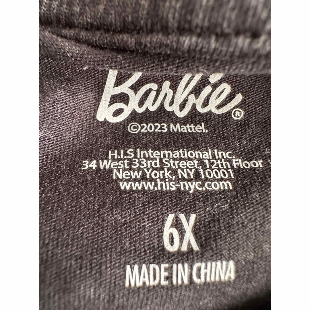 Barbie(バービー)のアメリカ購入バービー Tシャツ2枚Barbie 未使用6歳120ムチャチャ キッズ/ベビー/マタニティのキッズ服女の子用(90cm~)(Tシャツ/カットソー)の商品写真