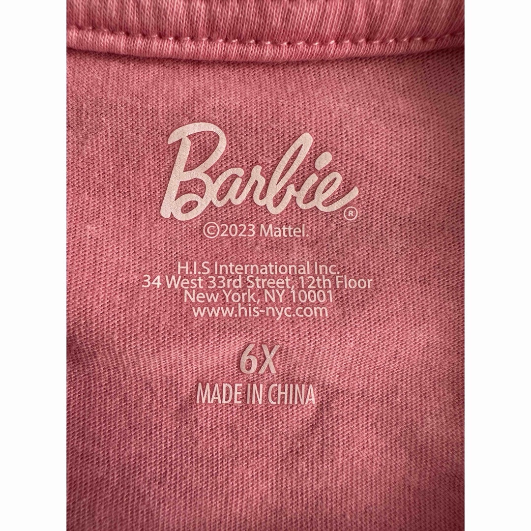 Barbie(バービー)のアメリカ購入バービー Tシャツ2枚Barbie 未使用6歳120ムチャチャ キッズ/ベビー/マタニティのキッズ服女の子用(90cm~)(Tシャツ/カットソー)の商品写真