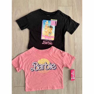 バービー(Barbie)のアメリカ購入バービー Tシャツ2枚Barbie 未使用6歳120ムチャチャ(Tシャツ/カットソー)