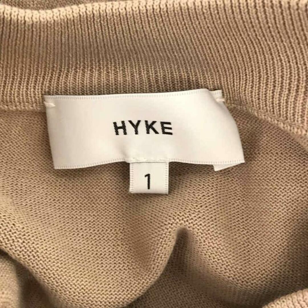 HYKE(ハイク)のHYKE / ハイク | コットン スリット ニット ワンピース | 1 | ベージュ | レディース レディースのワンピース(ロングワンピース/マキシワンピース)の商品写真