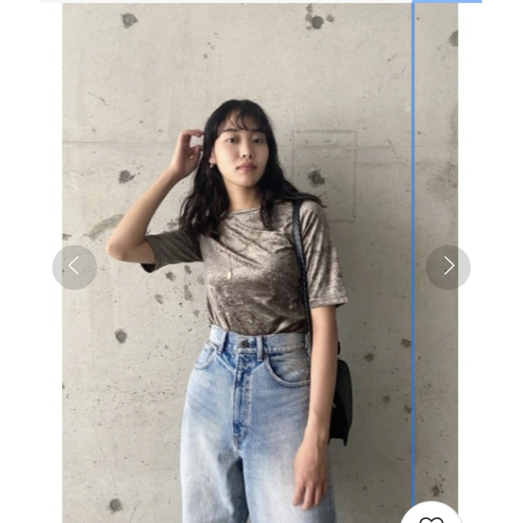 moussy(マウジー)のmoussy  ベロアトップス レディースのトップス(Tシャツ(半袖/袖なし))の商品写真