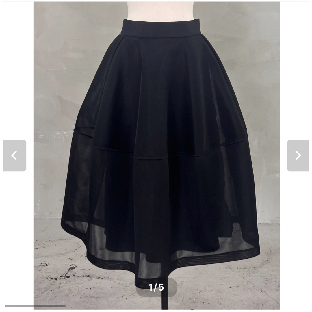 lig. sheer volume skirt Ssize 新品未使用 レディースのスカート(ロングスカート)の商品写真