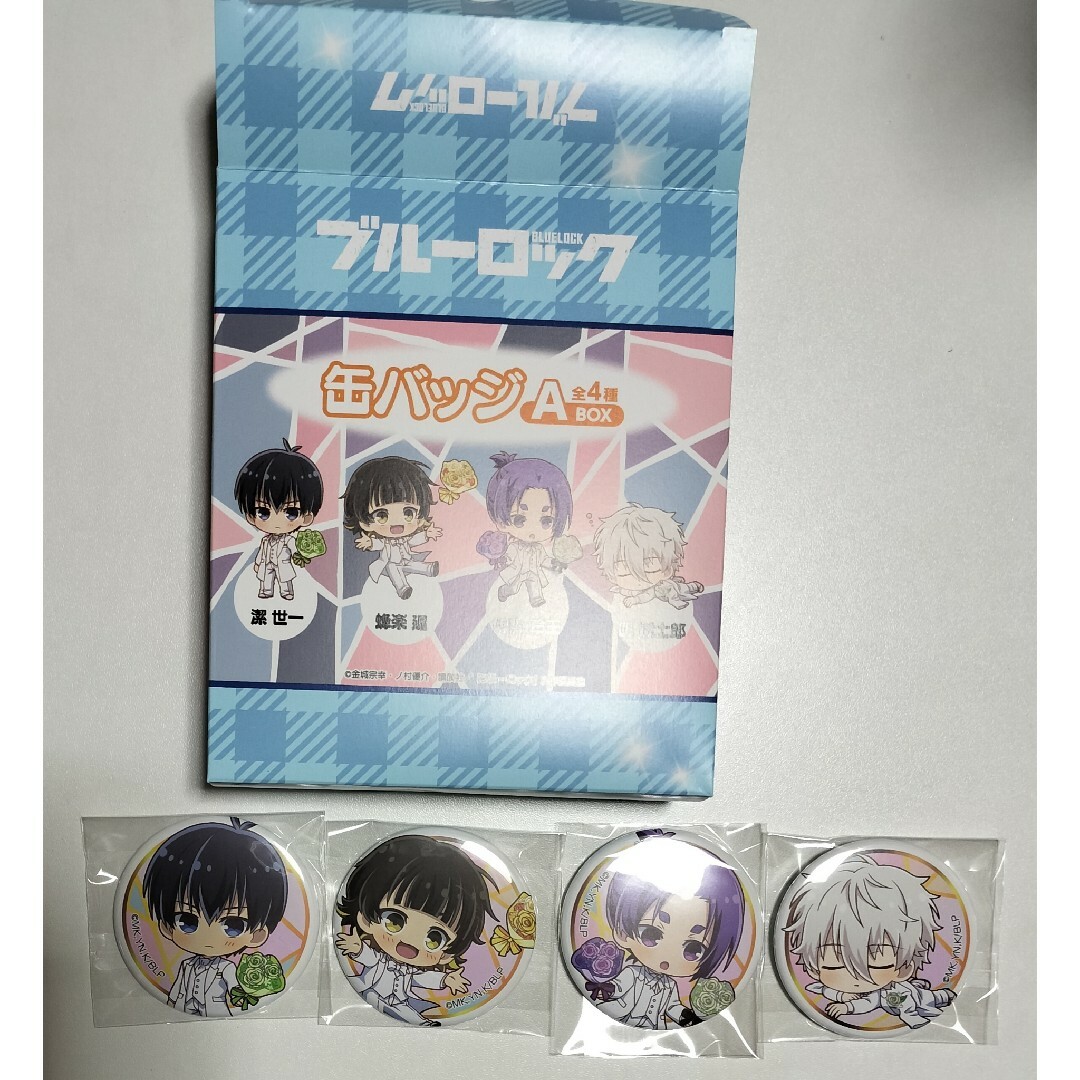ブルーロック ミニキャラ 缶バッジ 白スーツ スーツ BOX 潔世一 ブルーロック ミニキャラ 缶バッジ 白スーツ スーツ BOX 潔世一