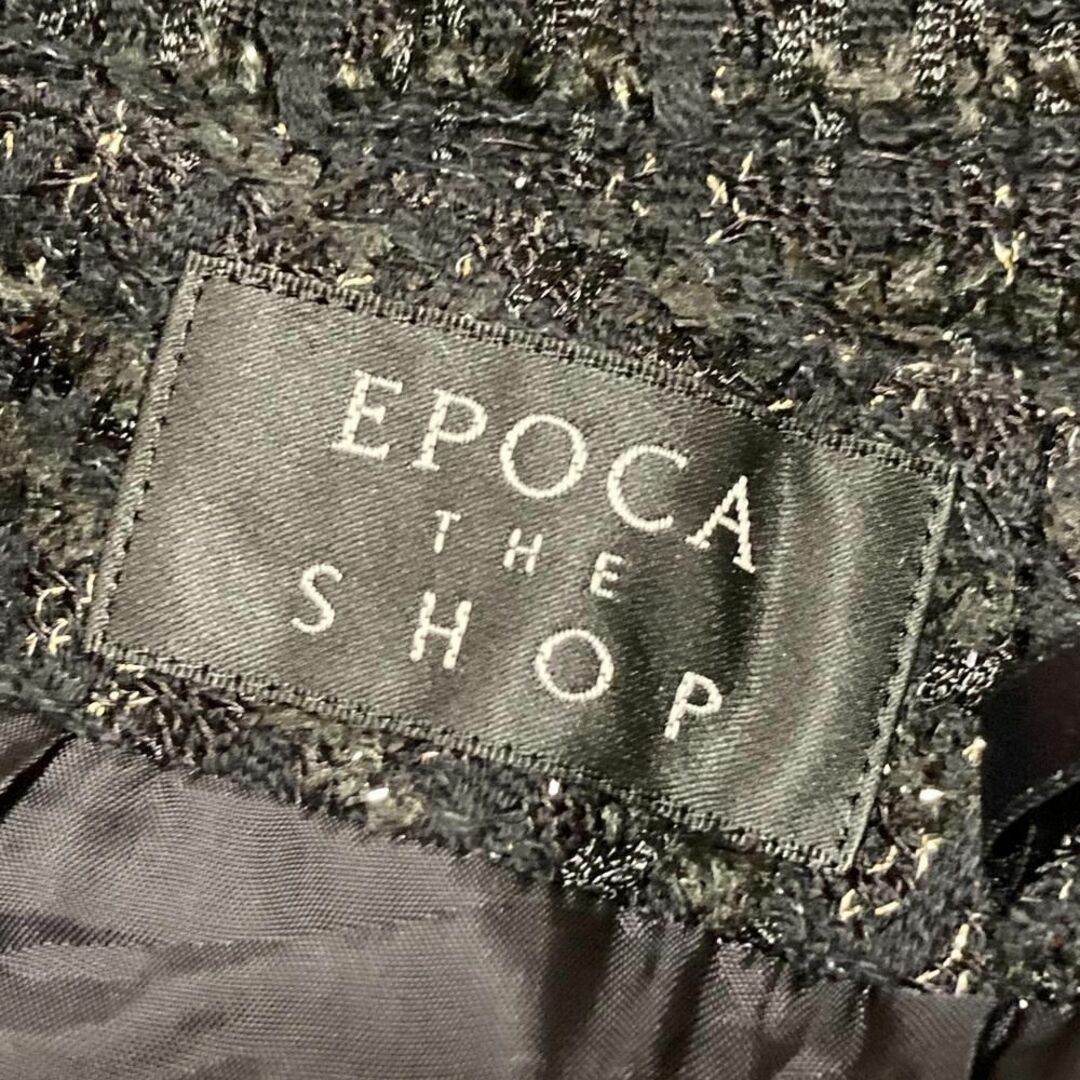 EPOCA THE SHOP(エポカザショップ)の大人気☆ EPOCA ラメツイード セットアップ スカート スーツ 金ボタン レディースのフォーマル/ドレス(スーツ)の商品写真