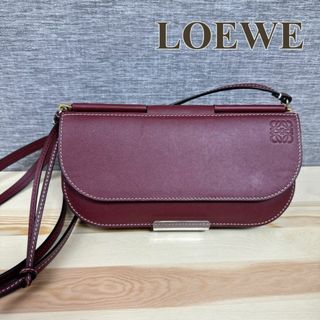 ロエベ(LOEWE)のロエベ LOEWE ゲートウォレット ショルダーウォレット ボルドー アナグラム(ショルダーバッグ)