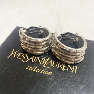 イヴサンローラン(Yves Saint Laurent)のイブサンローラン　vintage バンブーイヤリング(イヤリング)