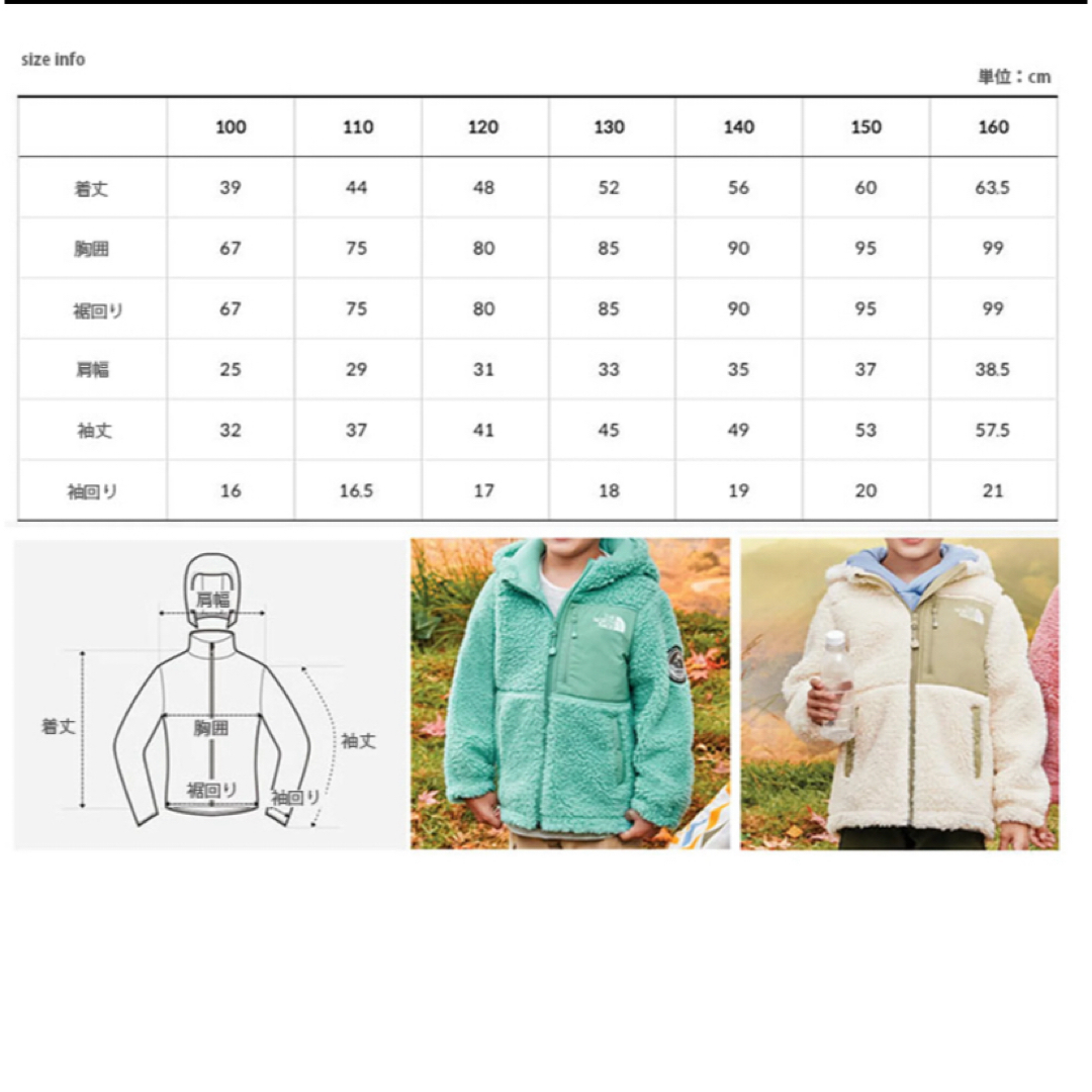 THE NORTH FACE(ザノースフェイス)のTHE NORTH FACE ノースフェイス キッズ 中古 キッズ/ベビー/マタニティのキッズ服男の子用(90cm~)(ジャケット/上着)の商品写真