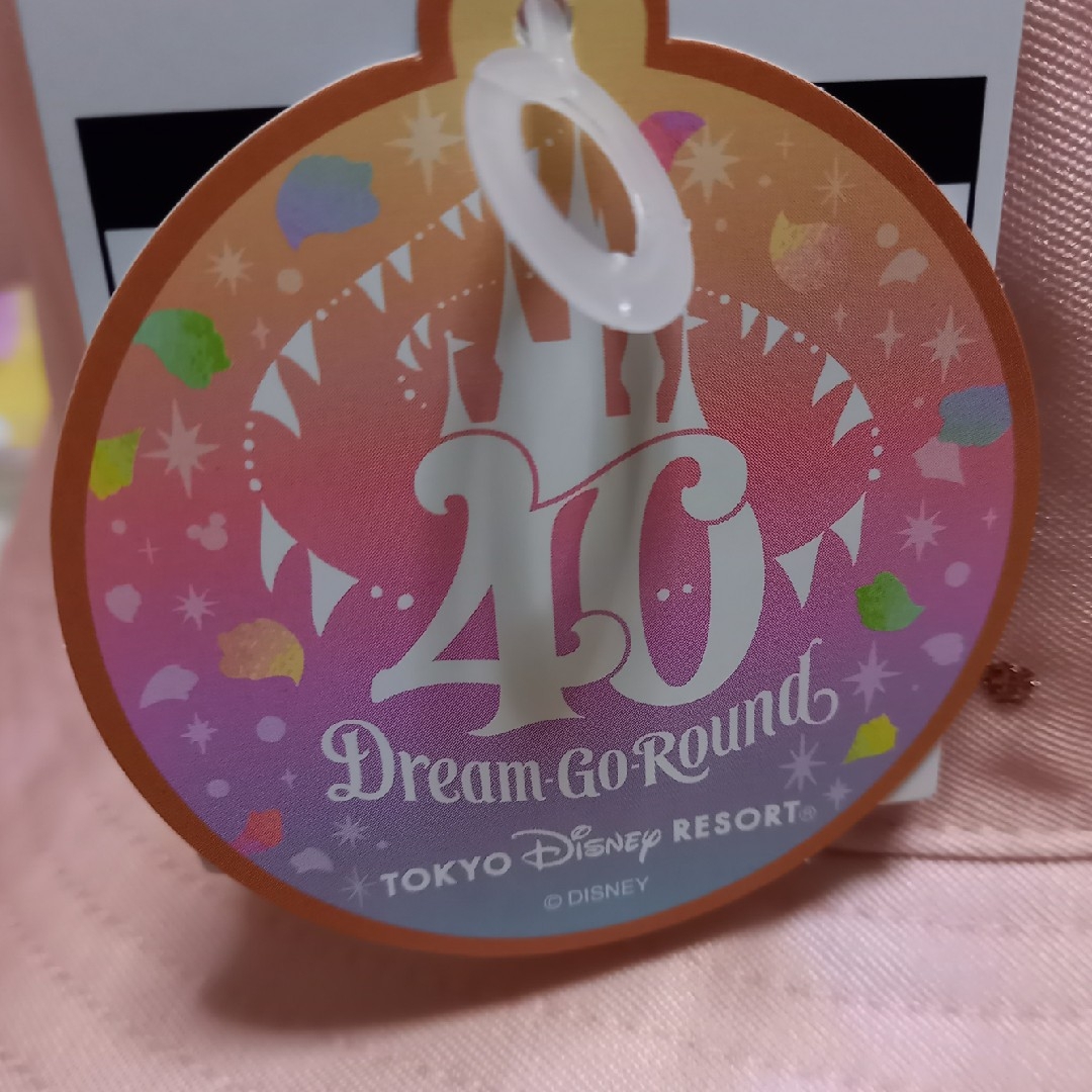 Disney(ディズニー)のディズニー　40周年　ドリームゴーラウンド　ハット　ピンク×オレンジミックス エンタメ/ホビーのおもちゃ/ぬいぐるみ(キャラクターグッズ)の商品写真