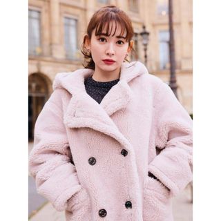 Her lip to - herlipto Fleur Shearling Boa Coat