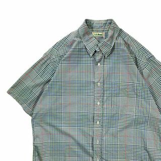 エルエルビーン L.L.Bean TRADITIONAL FIT ブラックウォッチチェック 長袖 ボタンダウン ライトネルチェックシャツ メンズXL /eaa384399